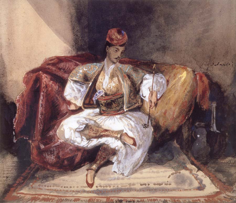 Seated Turk Smoking